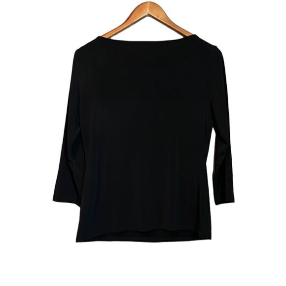 3 for $30! Premise studio black 3/4 sleeve top - Picture 9 of 10